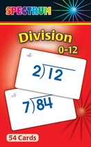Division 0-12 Flash Cards - $5.85