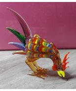 Fitz &amp; Floyd Glass Menagerie Spike Tail Rooster figurine - $48.56 CAD