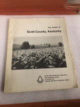 Kentucky Soil Survey of Scott County with b&amp;w and color maps 1971 book vintage - £30.07 GBP
