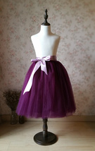 Plum Little Girl Tulle Skirt for Dress up and Fairy Costumes 1-16 image 6