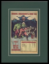 1980 Marvel Magazines Framed 11x14 ORIGINAL Vintage Advertisement Hulk C... - $34.64