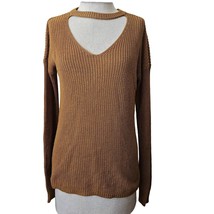 Brown V Neck Sweater Size Medium - £19.38 GBP