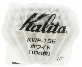 Kalita Wave Drip Coffee Filter WHITE KWF-155 100 Sheets  Japan Import fr... - £11.74 GBP