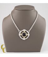 Judith Ripka 18k Yellow Gold &amp; Sterling Silver Cushion Cut Quartz Necklace - €651,60 EUR