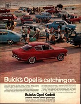 1967 Opel Kadett Buick Beach Vintage Advertisement Print Art Car Ad E5 - £20.69 GBP