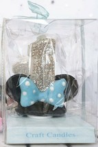 Minnie Mouse First Birthday Candle / Keepsake Topper 2-1/2&quot;X2-1/2&quot; Blue - £15.80 GBP