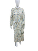 Doen Damen Midi-Maxikleid mit Blumenmuster plissiert lang Baumwolle plis... - £185.05 GBP