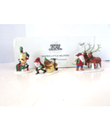Dept 56 56103 Santa&#39;s Little Helpers 3 pc Heritage Village Accessory D2 - $18.95