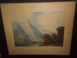 litho Wm.Westalt 1803 View in the Borc Ghaut,engraved Fielding,color Hogarth - £38.77 GBP