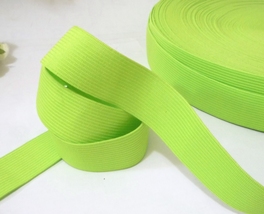 1&quot; / 25mm wide 3-10 yd Yellowish Green Vintage Elastic Band Waistband EB90 - £4.69 GBP+