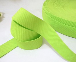 1&quot; / 25mm wide 3-10 yd Yellowish Green Vintage Elastic Band Waistband EB90 - £4.69 GBP+