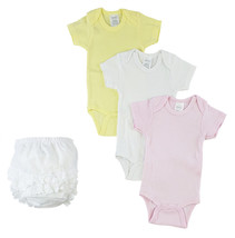 Girls 100% Cotton White Girl&#39;s Onezies and Fancy Pants Underwear Large - £22.64 GBP