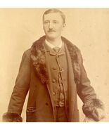 Julius Small Victorian Real Photo Cabinet Card Sepia Bowler Hat 9&quot; x 7&quot; ... - €42,84 EUR