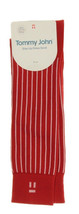 Tommy John Stay-Up Men’s Dress Sock 8.5-13 Candy Cane Haute Red Pima Cotton - £24.68 GBP