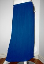 $128 CYNTHIA STEFFE Blue IRIS Daria PLEATED Blue SKIRT ( L )  - £84.08 GBP