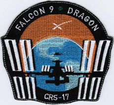 Expedition 59 Dragon Spx-17 Spacex International Space Badge Embroidered... - £15.66 GBP+