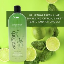 Vitabath ~ Lime Citron &amp; Basil Body Wash 33.8 Oz - £19.45 GBP