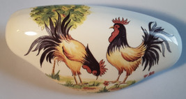 Ceramic Cabinet Drawer Pull Rooster Cockeral Chicken - $8.41