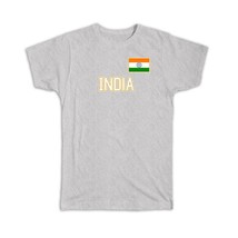India : Gift T-Shirt Flag Pride Patriotic Expat Indian Country - £19.97 GBP