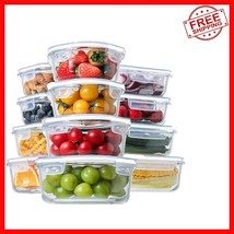 Airtight 24pc Glass Food Storage Set - Ideal for Meal Prep &amp; Leftovers - $991.01 MXN
