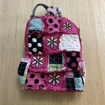 N Gil School Backpack Bookbag Patchwork Flowers Quilted Embroidery Pink - £13.61 GBP
