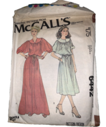 McCall Carefree Pattern 6442 Pullover Gathered Yolk Dress Sz Machine Siz... - $72.98 MXN