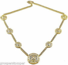 Medusa Necklace New Seven Head Pendant With 38 Inch Cuban Link 8mm Wide Chain  - £23.94 GBP