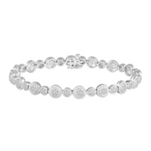 1 1/4CT TW Diamond Tennis Bracelet in Sterling Silver by Fifth and Fine - £147.14 GBP