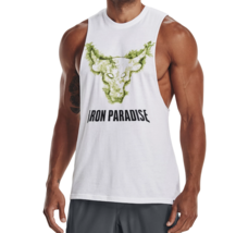 Under Armour Mens Project Rock Flame Bull Muscle Loose Fit Tank Top GYM - £21.49 GBP