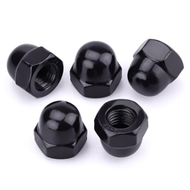 25PCS 1/4&quot;-20 Hex Acorn Cap Nuts, 304 Stainless Steel, Black Oxide Finish - $16.85 CAD