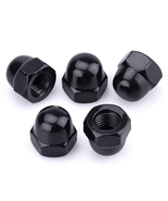 25PCS 1/4&quot;-20 Hex Acorn Cap Nuts, 304 Stainless Steel, Black Oxide Finish - $12.17