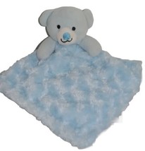 Little Beginnings Baby Blue Plush Teddy Bear Lovey Security Blanket Swirl Sherpa - £12.17 GBP