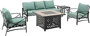 Crosley Furniture KO60034BZ-MI Kaplan Outdoor Metal 5-Piece Seating Set ... - $3,035.99