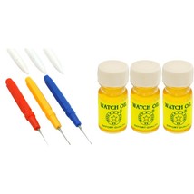 Clock Oil Pins &amp; Anchor Superfine Watch Oil Watchmakers Repair Tools Kit 6 Pcs - £11.69 GBP