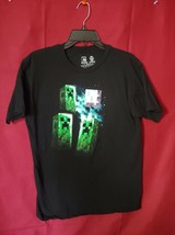Mojang JInx Minecraft Medium M T shirt short Sleeve Creeperx3 Jinx Black - £9.30 GBP