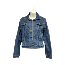 Levi Strauss Signature Jean Jacket Blue Denim Fitted Youth sz XXL - £15.76 GBP