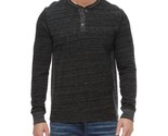 Flags &amp; Anthem cody long sleeve spacedye marled thermal henley top size L - $46.53