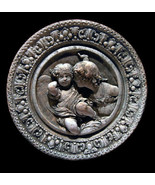 Two Angels-Eroses round plaque Sculpture Replica Reproduction - £58.05 GBP