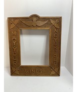 Vintage Wood Picture Frame US Army Airborne May Your Wings Never Fold - £23.66 GBP