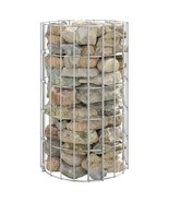 vidaXL Circular Gabion Pole Galvanized Steel 11.8&quot;x19.7&quot; - $80.83 CAD