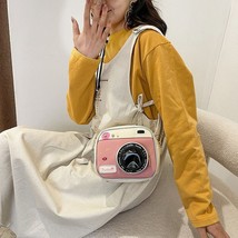 Camera Shaped Lip Handbag Shopping Tote Bolsa Mujer Small Flap New Funny Women L - £22.66 GBP