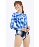 DRAPER JAMES Zip Front Long Sleeve Rashguard SWIMSUIT Size: 12 New SHIP ... - €111,58 EUR