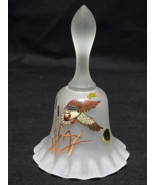 Vintage WESTMORELAND 6.75&quot; Frosted Glass Bell &amp; Clapper - MALLARD DUCK I... - $512.11 MXN