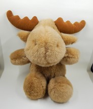 Prestige Toy Corp PTC Christmas Moose Plush Stuffed Animal Ribbon 10 Inch 1990 - £13.62 GBP