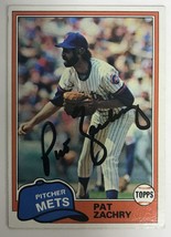 Pat Zachry Signed Autographed 1981 Topps Baseball Card - New York Mets - £11.77 GBP