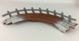 GeoTrax Christmas Toytown Railway Curve Track Guardrail Replacement Part... - £11.80 GBP