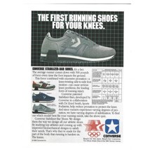 Converse Sneakers Print Advertisement Vintage 1984 80s Stabilizer-Bar Shoes - £8.81 GBP