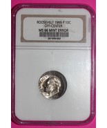 Mint Error Off Center 1999 P MS 67 Roosevelt Dime NGC Certified Graded S... - $99.99