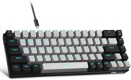 Magegee Portable 60 Percent Mechanical Gaming Keyboard, Mk-Box Led, Grey/Black. - £29.82 GBP