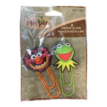 The Muppets Jumbo Paper Clips Book Marks Set of 2 - Animal Kermit *NOS HTF Rare - £15.63 GBP
